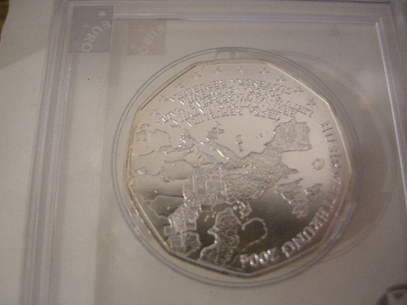 5 Euromunt Oostenrijk EU - 2004 FDC (afbeelding voor) 5 Euromunt Oostenrijk EU - 2004 FDC